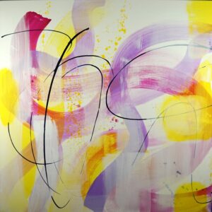 Kunst, Kunstwerk, Gemälde, Malerei, Informell, Abstrakt, Acryl auf Leinwand, 80 x 80, Karin Stennei, Zabka